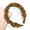 Gemma Ruched Satin Headband - Cinnamon