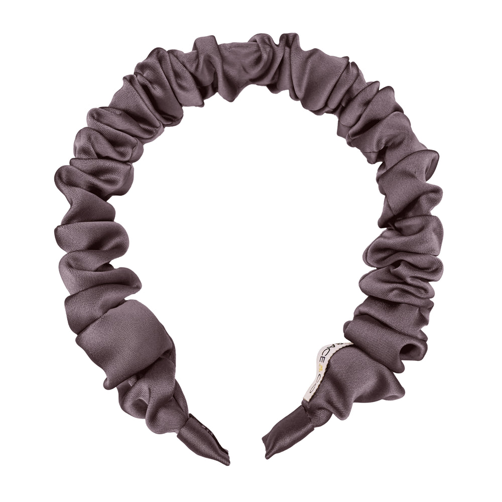 Plum Satin Headband