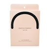 Lilli Skinny Ruched Satin Headband - Onyx