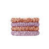 Skinny Satin Scrunchies 4pk - Sherbert/Nusa Dua