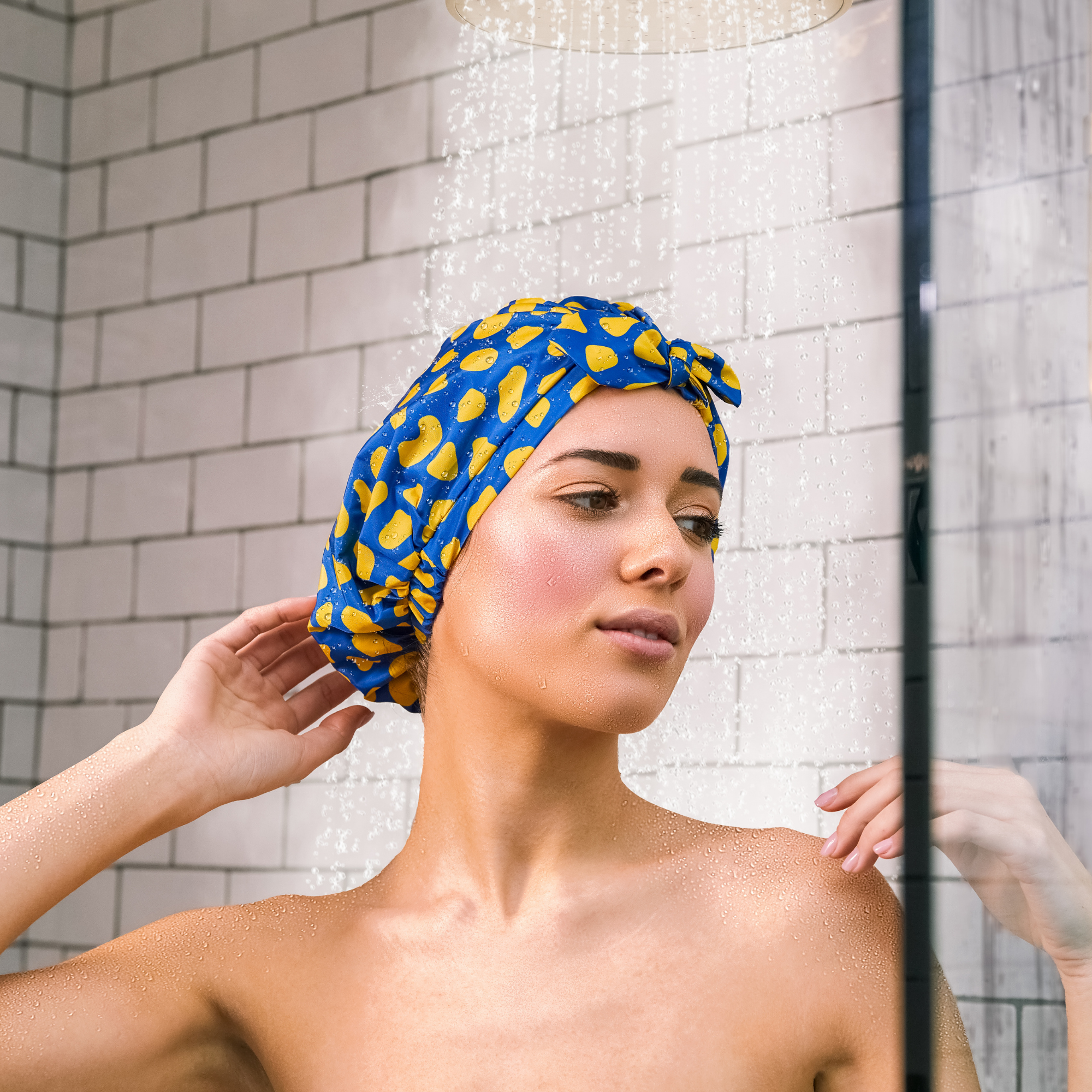 Head best sale shower cap